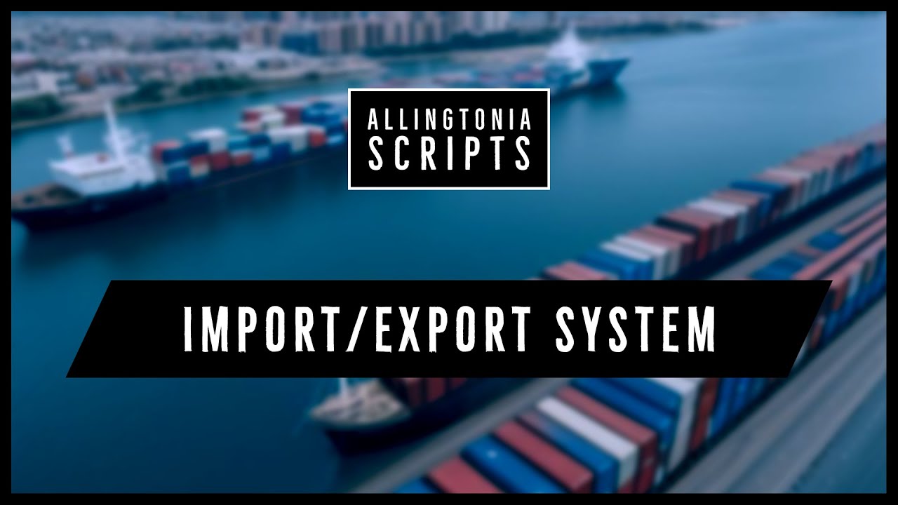 [PAID] [ESX] [OX] Fivem Import/Export-System | Item based real-time auctions and more! thumbnail 2