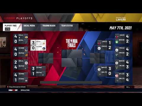 lakers my league ep 44 vs warrois playoffs simcast-jumpin