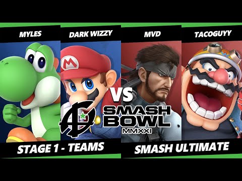 Smash Bowl MMXI Teams SSBU - Myles & Dark Wizzy Vs. MVD & TacoGuyy - Smash Ultimate Stage 1