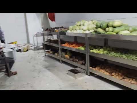 Stainless steel juice display counter