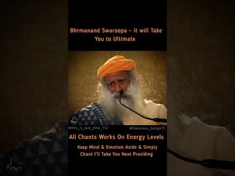 Brahmananda swaroopa chant significance #consciousness #isha #spritualgrowth #iyc #chant #sadhguru