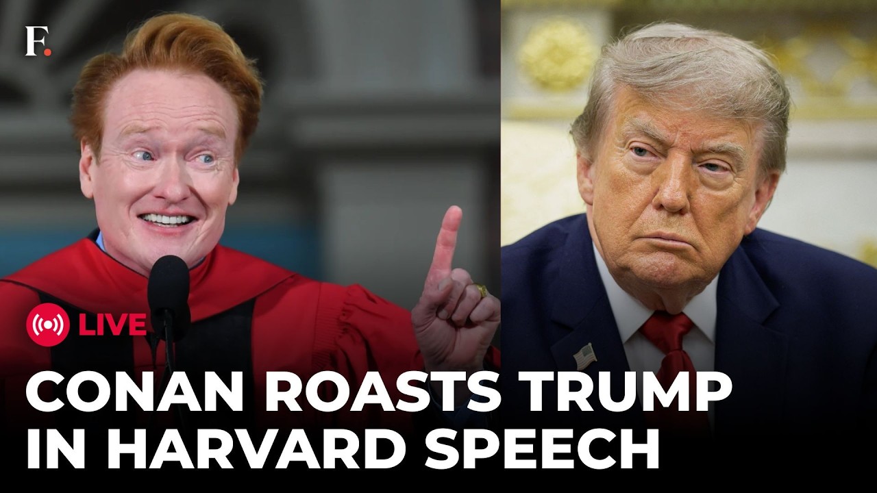 'I Am Also Suing Harvard': Conan O'Brien Mocks Trump at Fiery Harvard Speech | LIVE