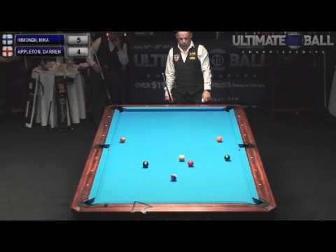 Mika Immonen v Darren Appleton   Ultimate 10 Ball Championships 2013