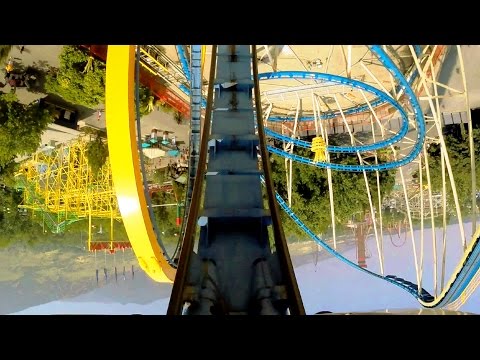 Colossus the Fire Dragon front seat on-ride HD POV @60fps Lagoon