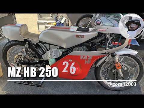 MZ HB 250 - early 70s East German 2-stroke air/water cooled racing motorcycle (HQ TV)