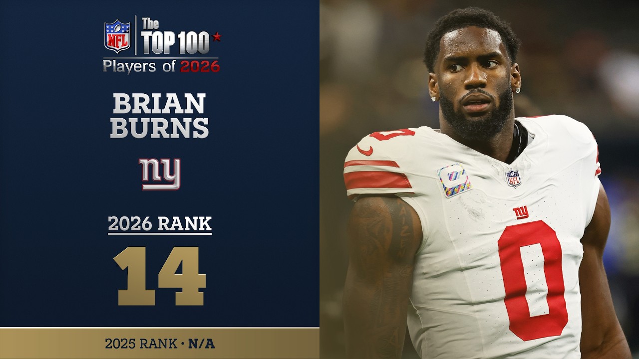 14: Brian Burns (LB, Giants) | Top 100 Players of 2026