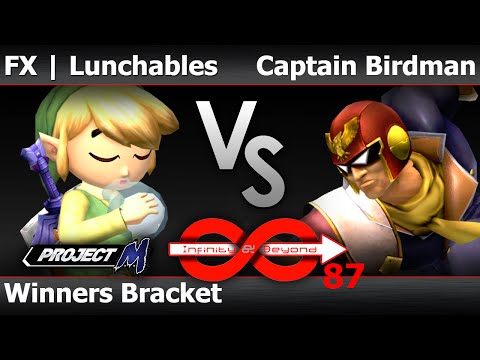 IaB! 87 PM   FX  Lunchables Toon Link, Roy vs Captain Birdman C Falcon, DDD, C Falcon   Winners Brac