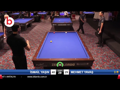 İSMAİL YAŞIN & MEHMET YAVAŞ Bilardo Maçı - 2019 TÜRKİYE KUPASI 1. ETAP ERKEKLER-5.TUR