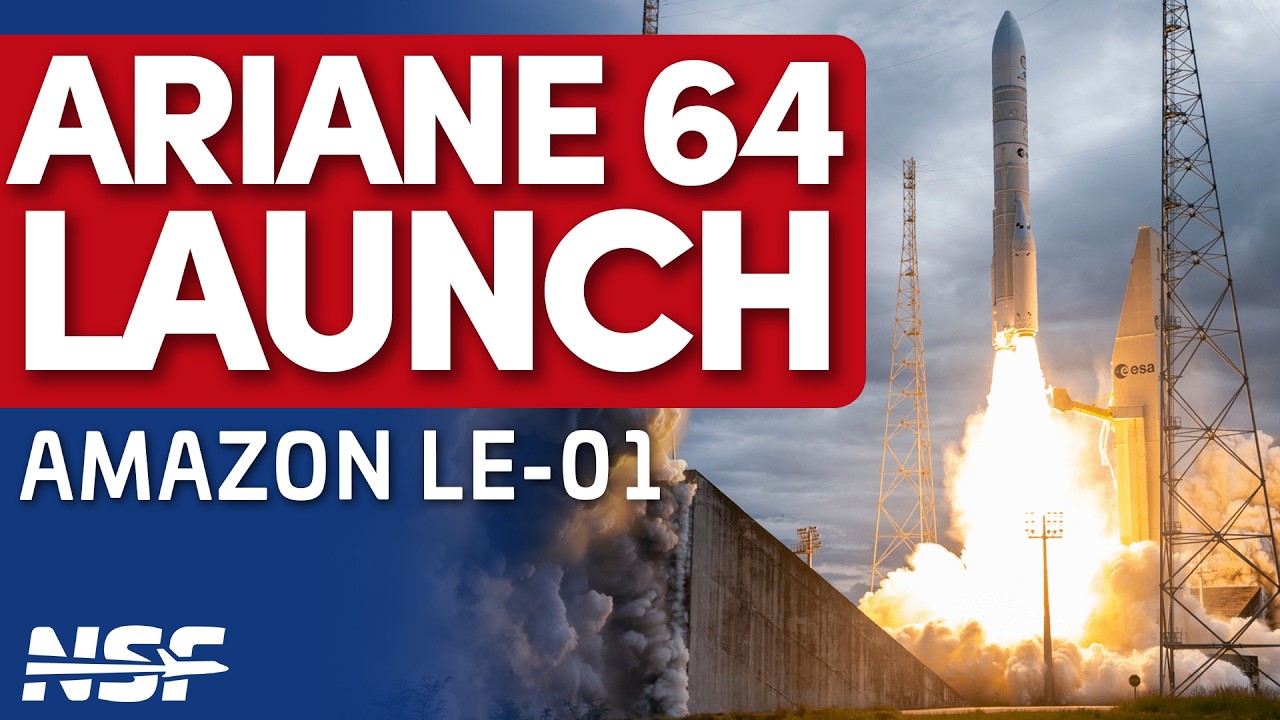 Arianespace Launches First Ariane 6 with 4 Solid Rocket Boosters