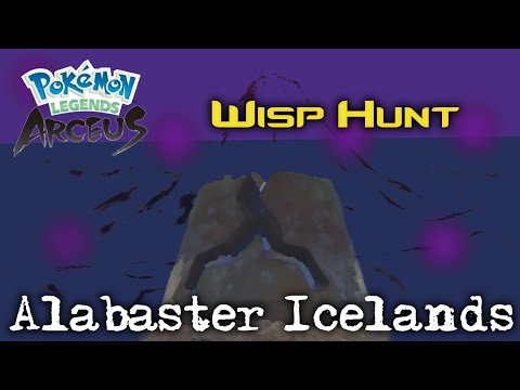 Pokémon - Legends Arceus - All Wisp Locations - Alabaster Icelands
