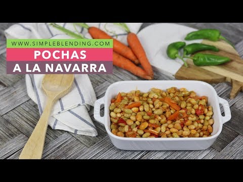 POCHAS A LA NAVARRA | Alubias frescas con verdura | Receta de pochas congeladas