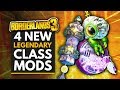 BORDERLANDS 3 |  4 New LEGENDARY DLC 2 Class Mods - Guns, Love and Tentacles