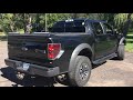 Porter Mufflers on a Ford Raptor. Start up and rev.