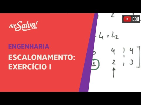 Me Salva! ALG06 - Álgebra Linear - Escalonamento: Exercício 1