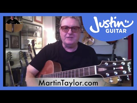 Martin Taylor chatting about Gypsy Jazz Guitar with Justin Sandercoe