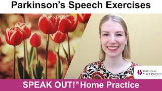 Parkinson’s Speech Exercises: TULIPS FOR PARKINSON'S AWARENESS MONTH