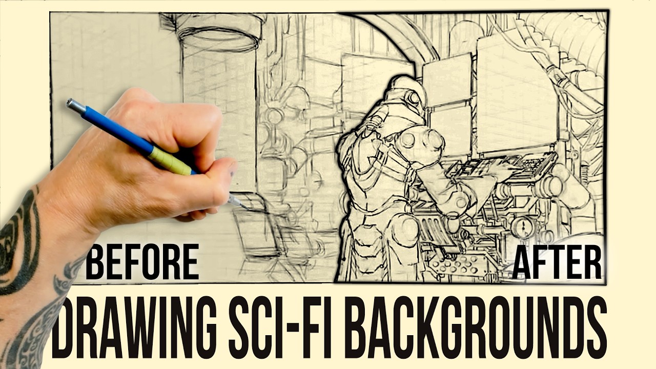 How to Draw Tech Backgrounds (Without Losing Your Mind)