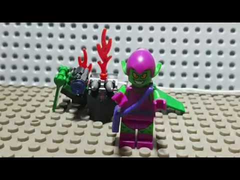Lego Spider-Man vs Green Goblin stop motion