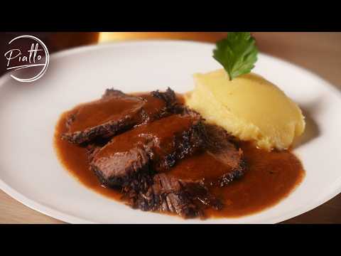 Brasato al Barolo Tradizionale — Manzo Brasato al Vino Rosso del Piemonte