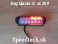 Združené LED svetlo 12/24V - ľavé s LED pracovným svetlom ECE - Video Youtube
