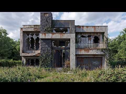 Totally Destroyed Abandoned House Gets Modern Minimalist Makeover with Epoxy Floors! ASMR Renovation