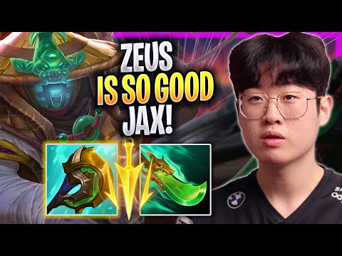 ZEUS IS SO GOOD WITH JAX! - T1 Zeus Plays Jax TOP vs Yone! | Season 2023