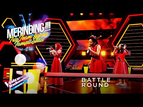 Diajeng Vs Sherlyta Vs Andari - Pendekar Cahaya | Battle Round | The Voice Kids Indonesia Season 4