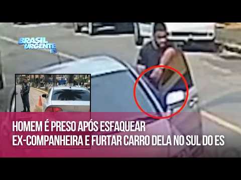 Homem é preso após esfaquear ex-companheira e furtar carro dela no Sul do ES