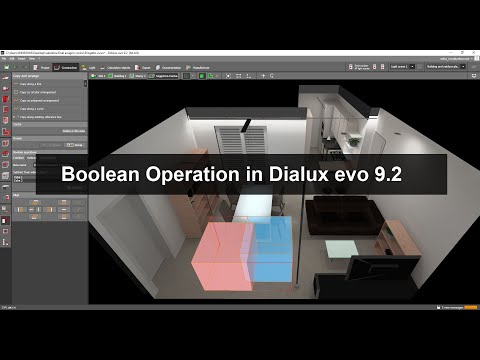 Boolean Operation in Dialux evo 9.2 version (Part 2)