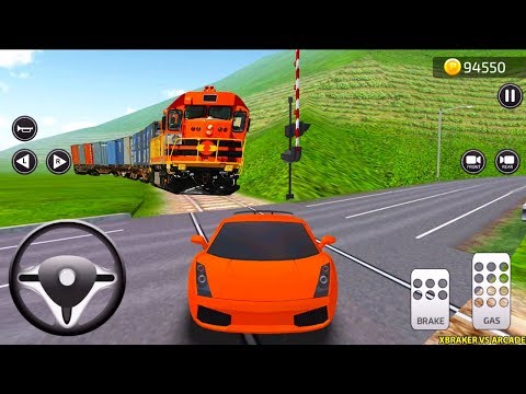 Parking Frenzy 3D Simulator #4 - Luxury Sports Car and Train - Android Gameplay