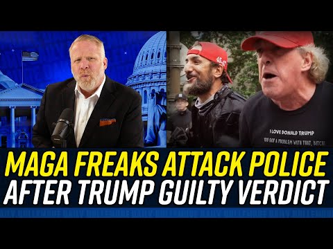 Trump Worshippers Cause ABSOLUTE CHAOS Outside Courthouse After Trump's Guilty Verdict!!!