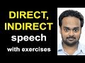 Direct, Indirect Speech (Narration) - Reported Speech - English Grammar - with Exercises & Quiz