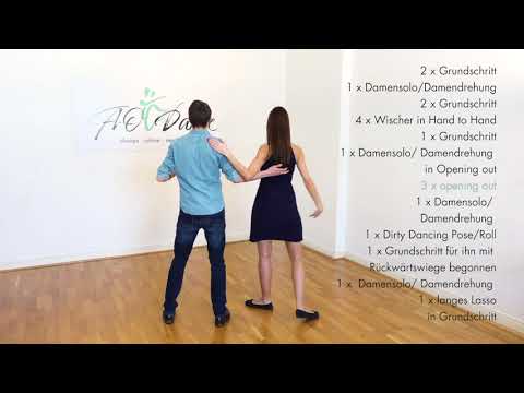 Rumba 4 für Fortgeschrittene: Abfolge/Figurenkombination - Bsp.4 (z.B. Hochzeitstanz) ohne Musik