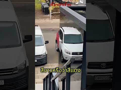 สรุปสีอะไรกันแน่? ขาวหรือแดง? 🤔🚗#ภาพลวงตา #รถเปลี่ยนสี