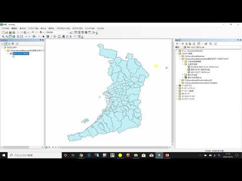 看護学科 ArcMap 大阪府の地図・医療機関のプロット