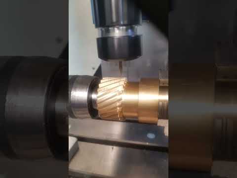#machineshop #gearcutting #machine #cncmilling #fusion360 #1mm end mill finish #bronze helical.