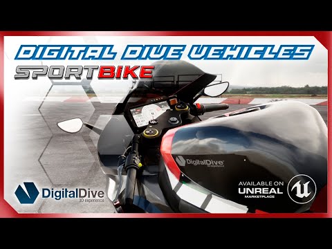 Ridable Bikes: SportBike Reveal - Unreal Engine 5 GTA Style motorbike UE5 Marketplace chaos vehicles
