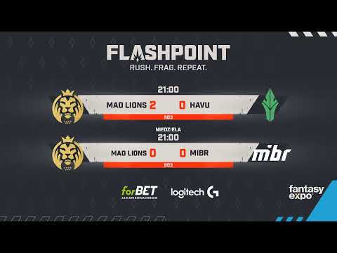 FLASHPOINT // Cloud9 - HAVU // MAD Lions - MIBR // komentuje Mad1 i Deerfluffy // !logitech !forbet