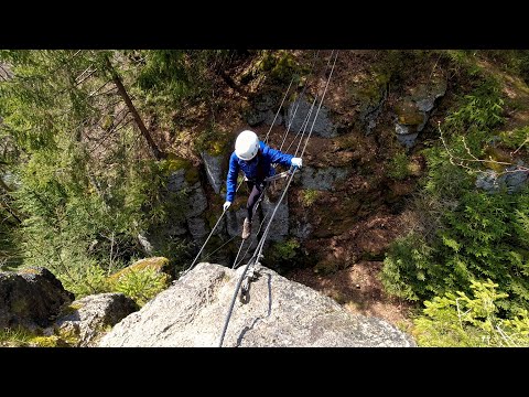 Genialer Klettersteig im Erzgebirge - Der Walter Keiderling Klettersteig