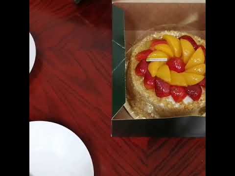 Saadeddin Sweets Enjoying Fruit Cake.