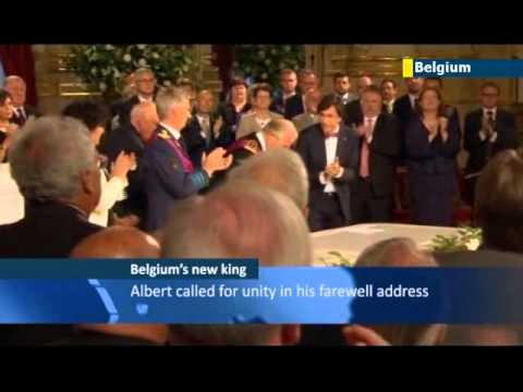 King of the Belgians: Prince Philippe crowned Belgium's new monarch following father's abdication