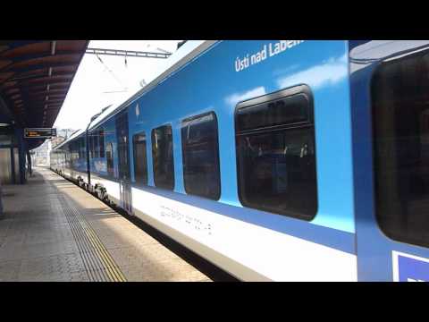 Odjezd vlaku Os 6813 ze stanice Ústí nad Labem hl.n.