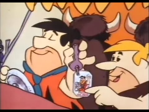 1988 Nabisco Team Flintstone Shrinkies Tag Advert