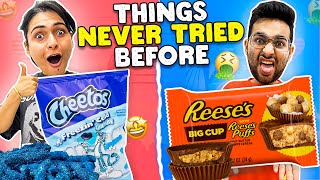 Trying the AMERICAN FOOD Never Tried Before 🇺🇲🤢 || Foodie We FOOD CHALLENGE 😍
