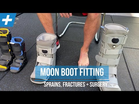 How to Fit a Walker 'Moon Boot' Correctly | Tim Keeley | Physio REHAB