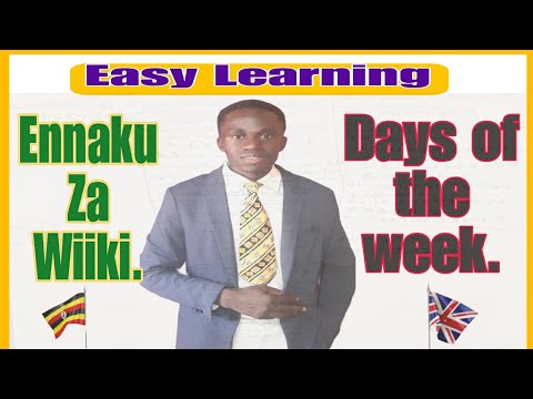 how to Learn week Days in Luganda::🙆😍💨Ennaku.
