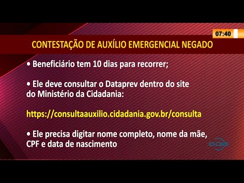 Trabalhador com auxílio emergencial negado tem 10 dias para recorrer 19 04 2021