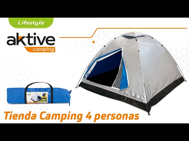 Vídeo relacionado con AKTIVE Tienda campaña Dome para 4 Personas 210x240x130 cm (52551)