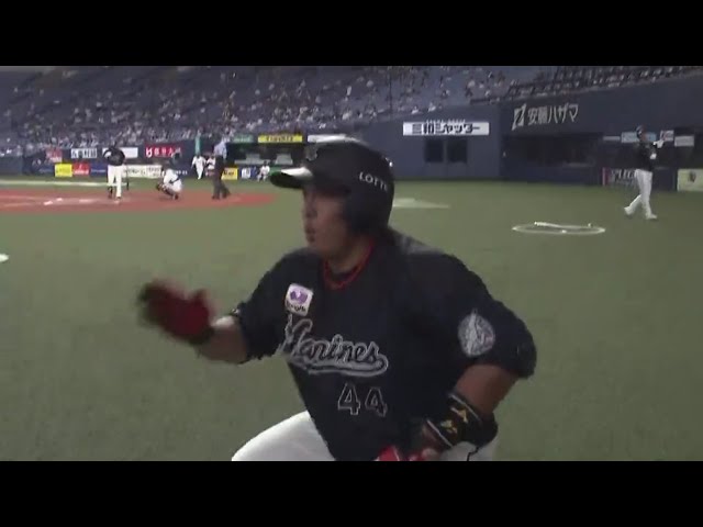 【7回表】マリーンズ・井上がバックスクリーン左への豪快なソロホームランを放つ!! 2020/8/5 B-M