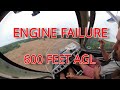 CATASTROPHIC ENGINE FAILURE - Raw footage - landing in a corn field.